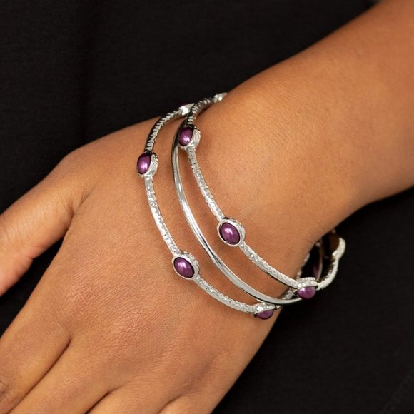 Bangle Belle - Purple Bangle Bracelet